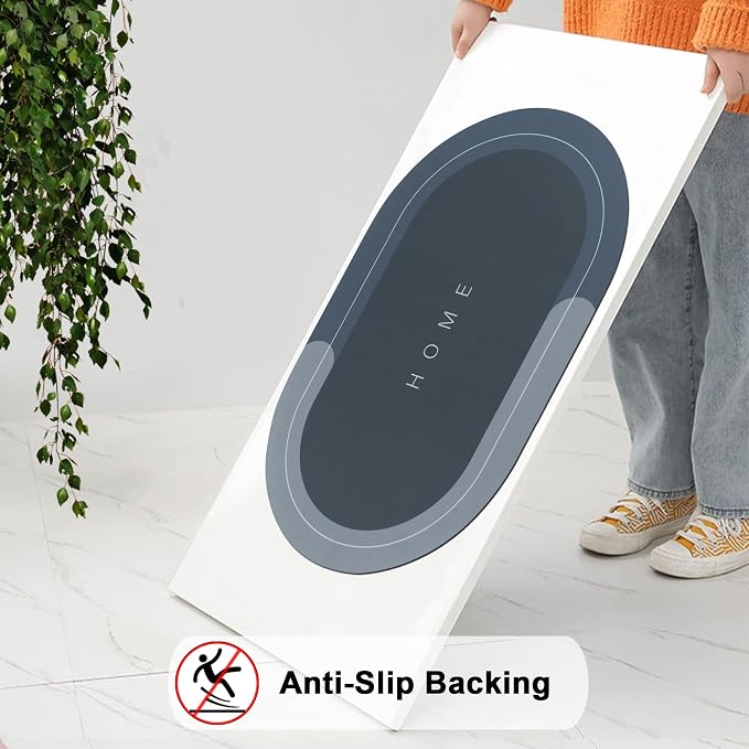 ZANVERO Quick-Dry Anti Slip Bathroom Mat