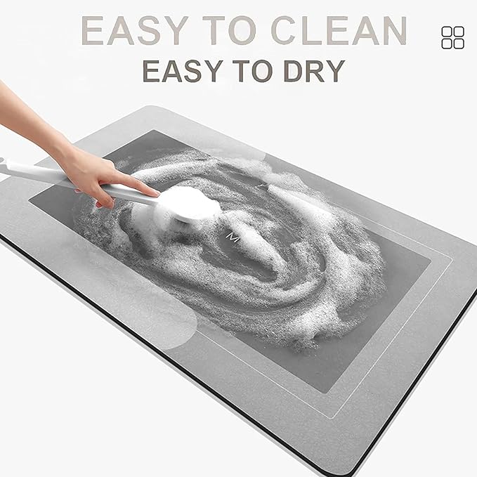 ZANVERO Quick-Dry Anti Slip Bathroom Mat