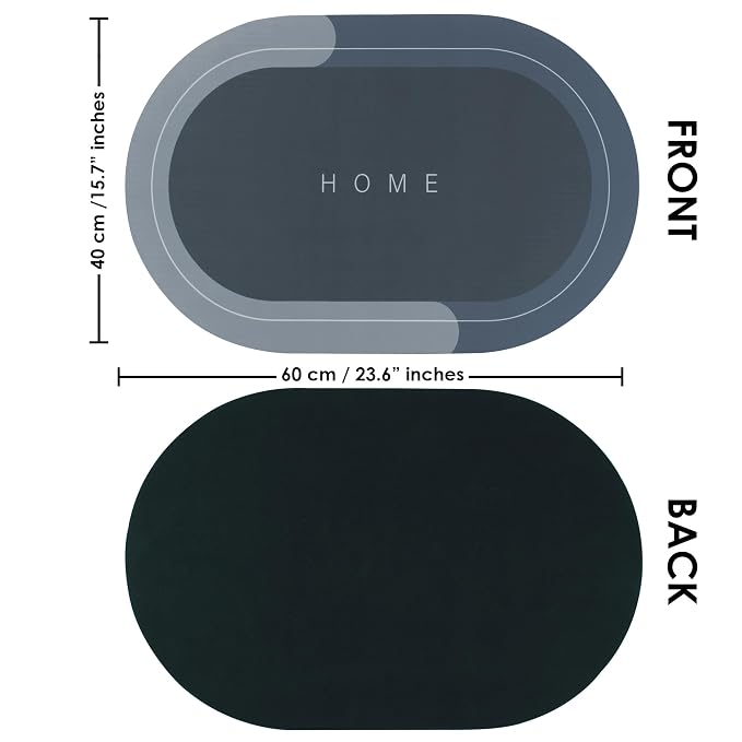 ZANVERO Quick-Dry Anti Slip Bathroom Mat